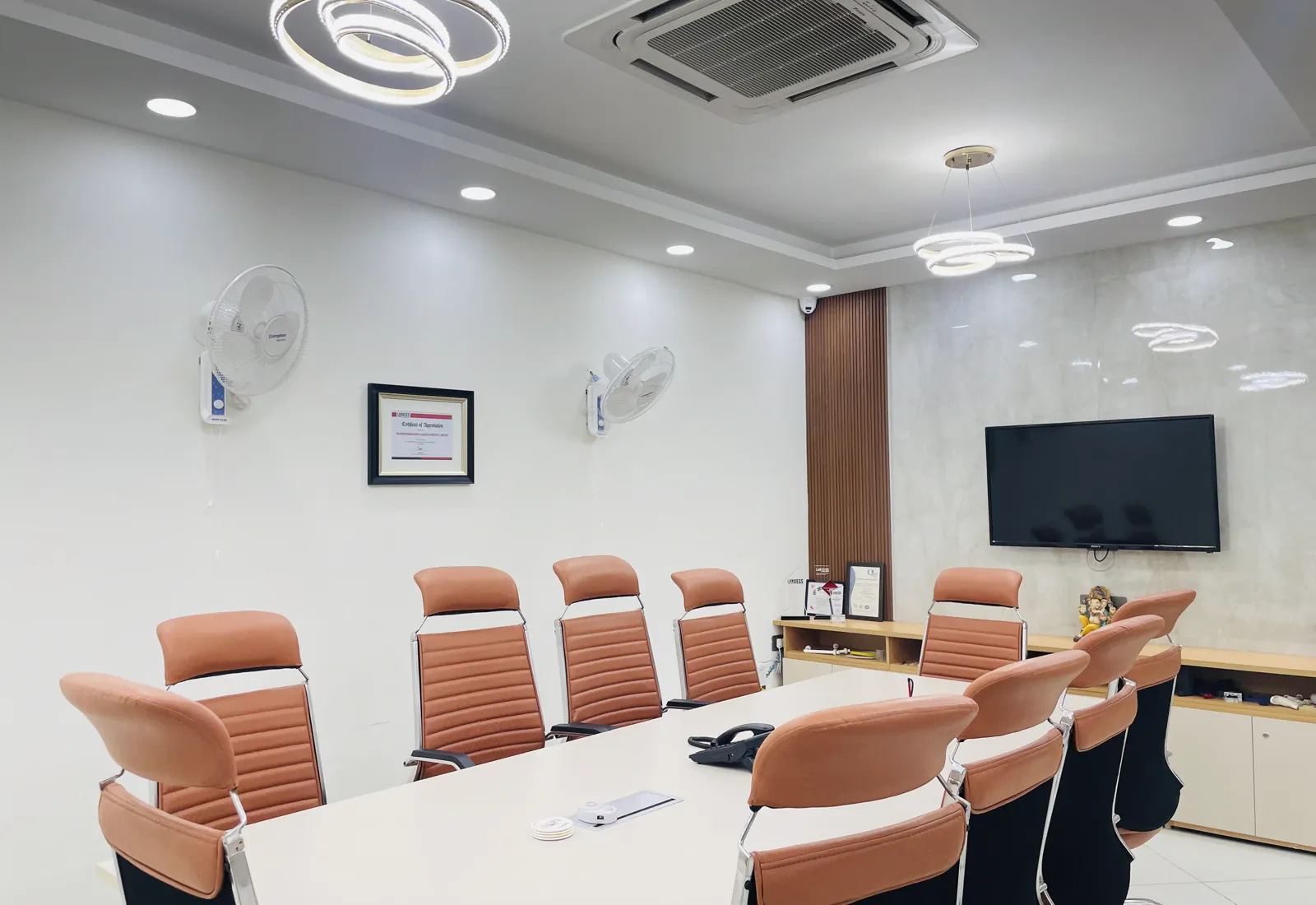 Modern meeting space at Mahesh Manglesh Plastics